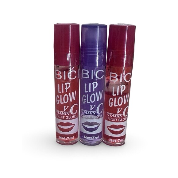Bic Other - BIC Lip Glow Vitamin C Set of 3 Strawberry/Grape Flavor